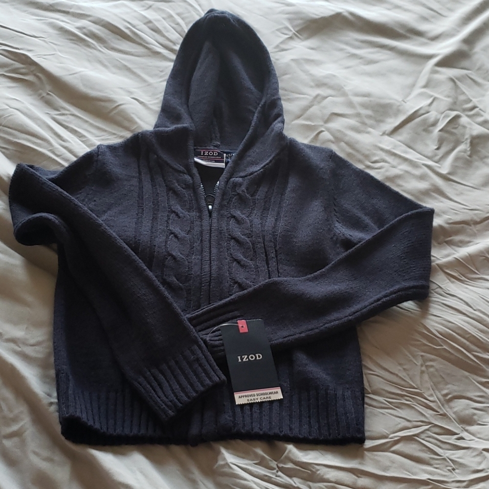 IZOD Girls Hooded Cardigan